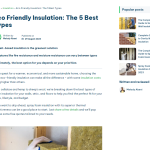 Eco Friendly Insulation The Eco Experts sustainability content writing,sustainability content,content writing for small businesses,copywriting for small business,content writing